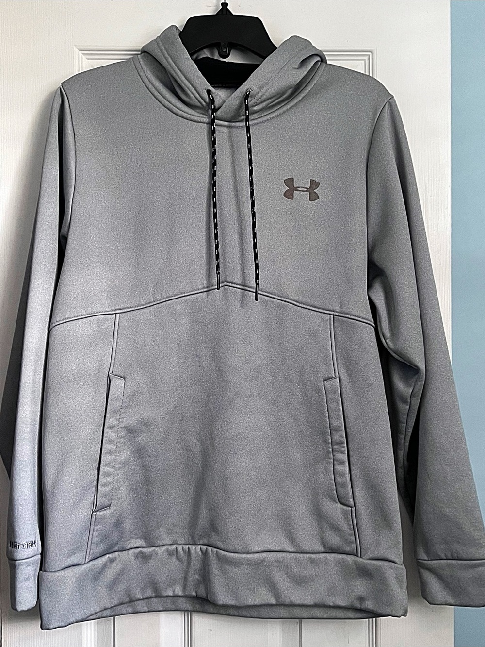 Under Armour Light Gray Storm Hoodie with Logos